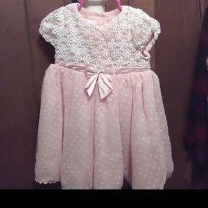 Baby girls pink dress